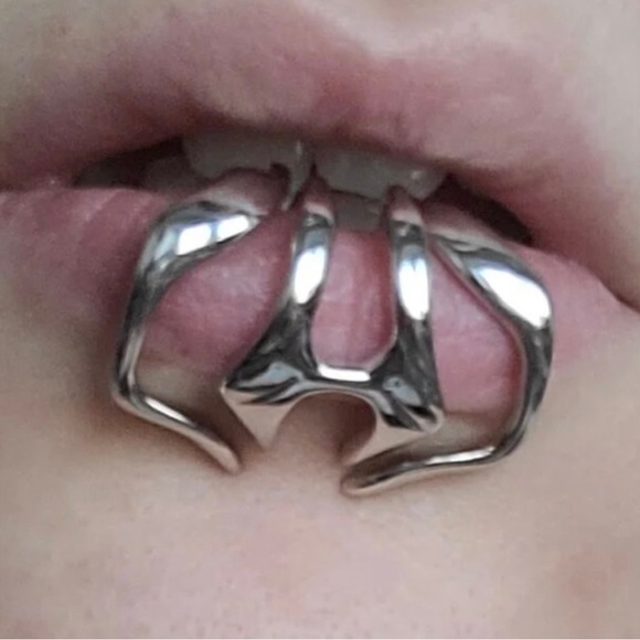 None piercing lip ring, 2 piece set. - Picture 1 of 3